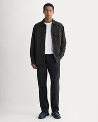 Relaxed Knit Utility Shirt | Black