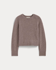 The Boxy Crew in Cashmere | Light Heathered Taupe
