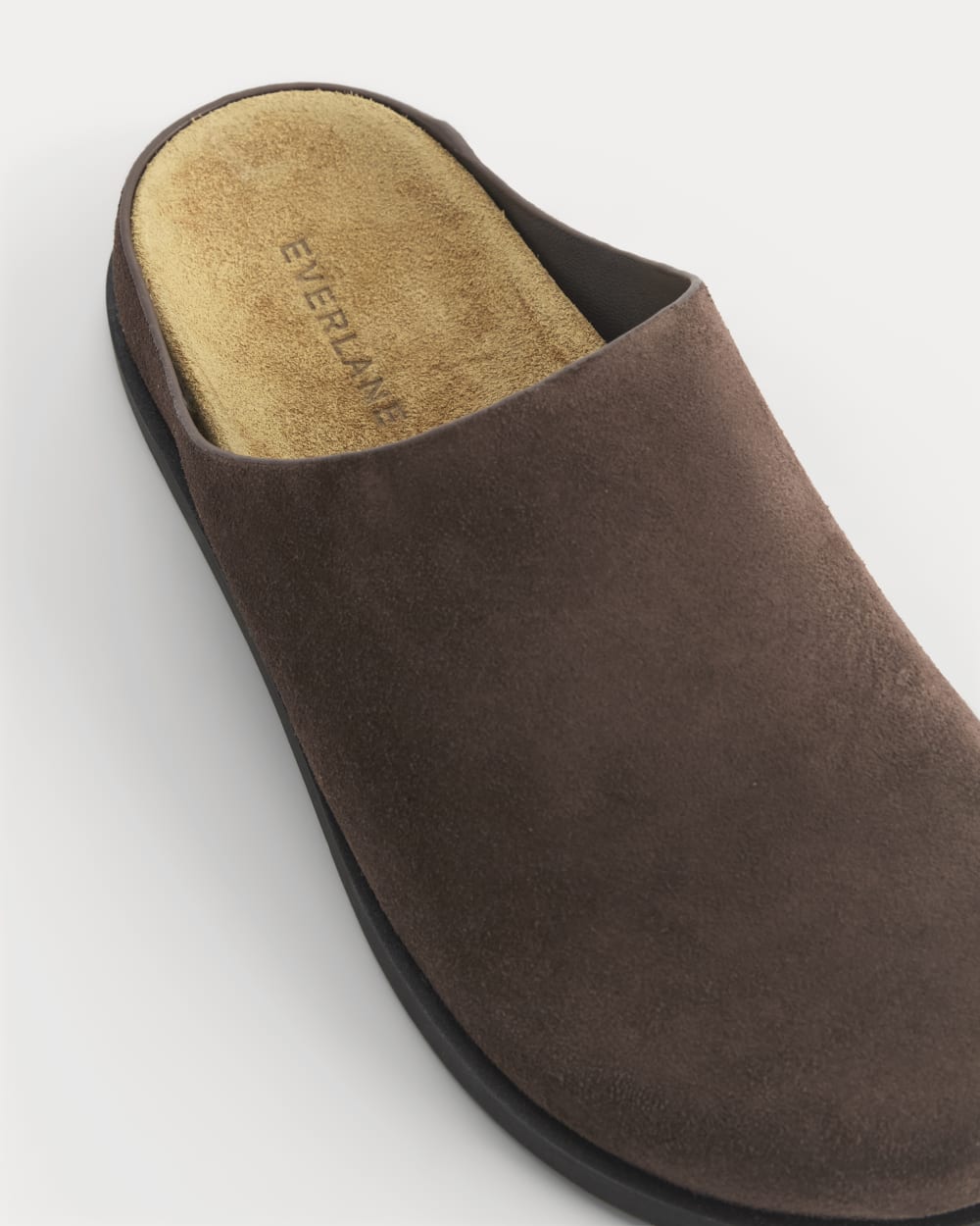 Suede Clog | Deep Brown