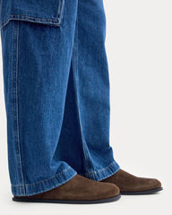 Suede Clog | Deep Brown