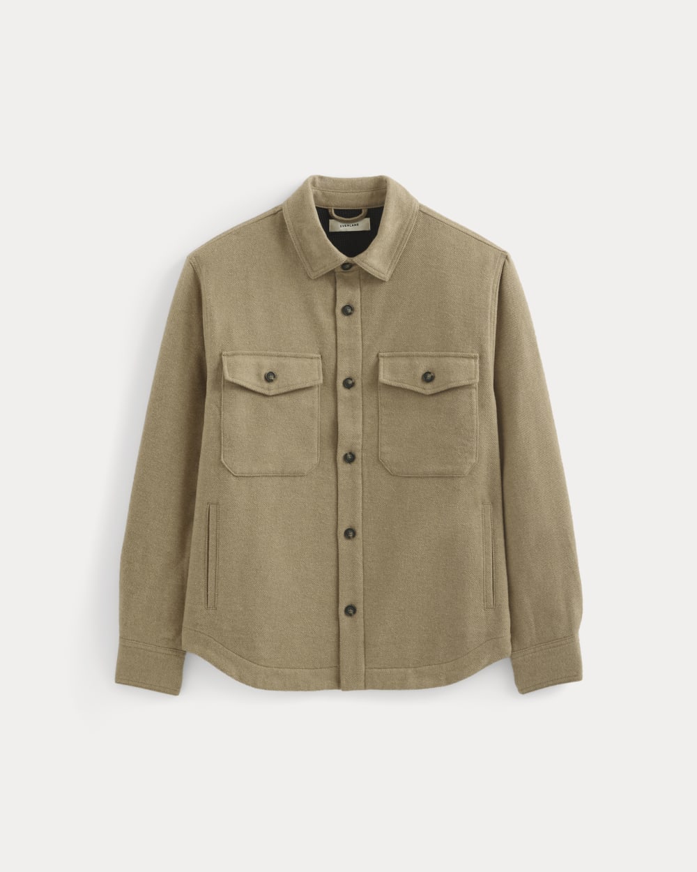 Heavyweight Waffle Twill Overshirt | Dark Heathered Camel