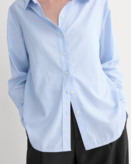 Everyday Shirt in Silky Cotton | Light Blue