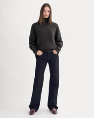 Luxe Fleece Turtleneck | Black