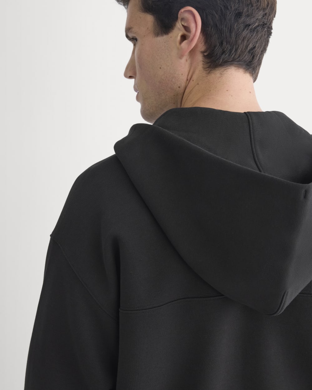 Luxe Fleece Full-Zip Hoodie | Black