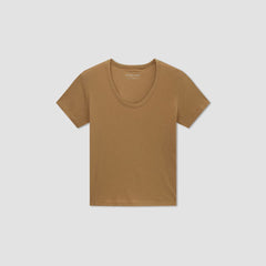 The Air Scoop-Neck Tee | Toasted Coconut