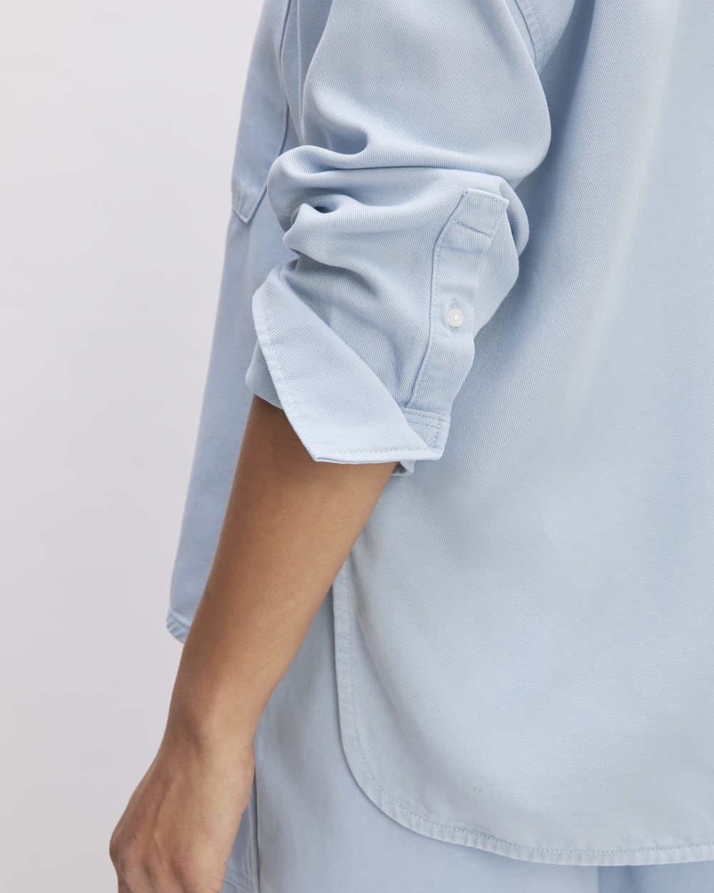 The Boxy Overshirt in Buttersoft | Chambray Blue
