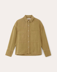 The Boxy Overshirt in Buttersoft | Fennel Seed