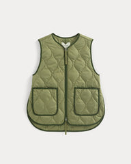 ReNew Quilted Vest | Lichen Green