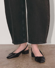 The Ballet Slingback Heel | Black