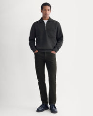 Luxe Merino Quarter-Zip Pullover | Heathered Black