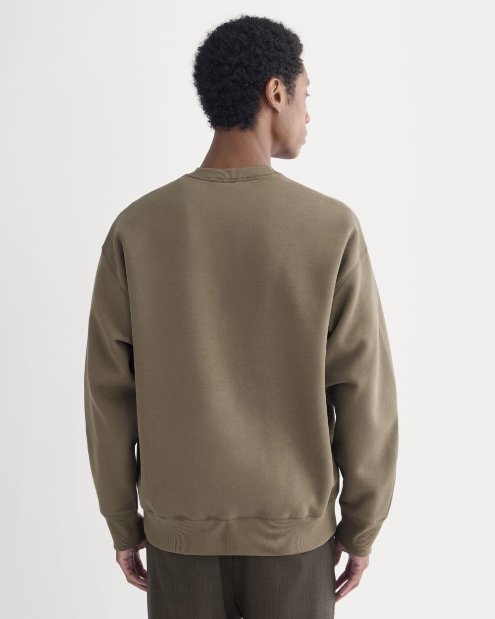 Luxe Fleece Crew Pullover | Deep Taupe