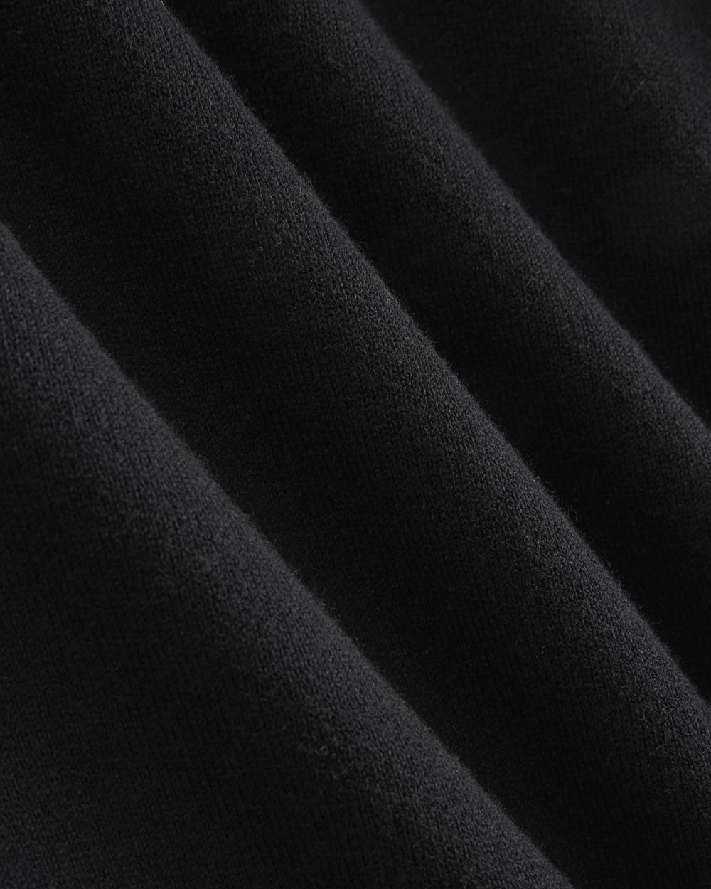 Luxe Merino Double-Knit Sweater |  Black