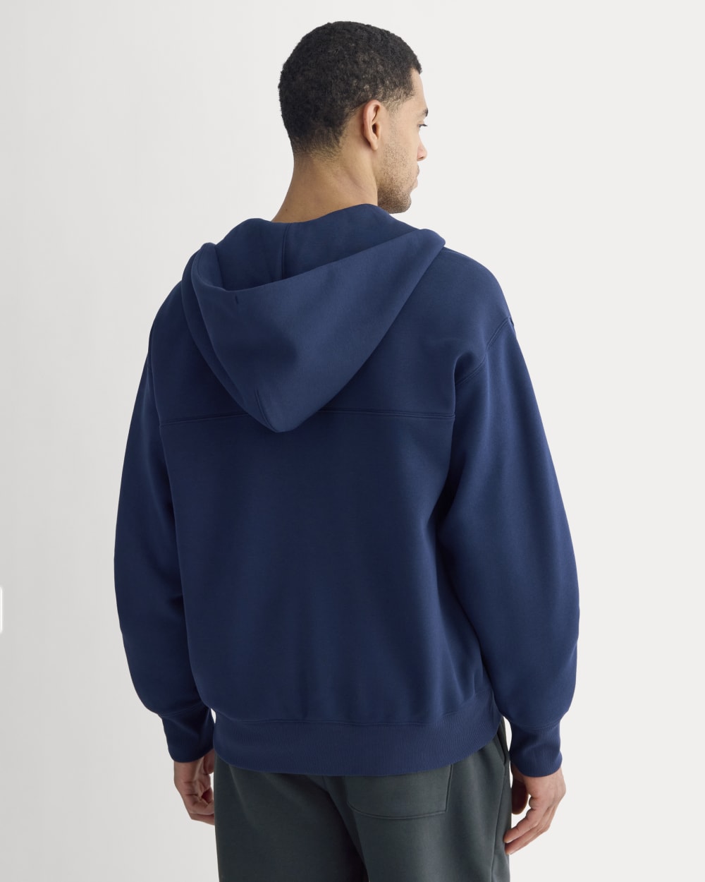 Luxe Fleece Full-Zip Hoodie | Deep Navy