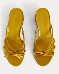 The Bow Heel | Golden Sun Satin