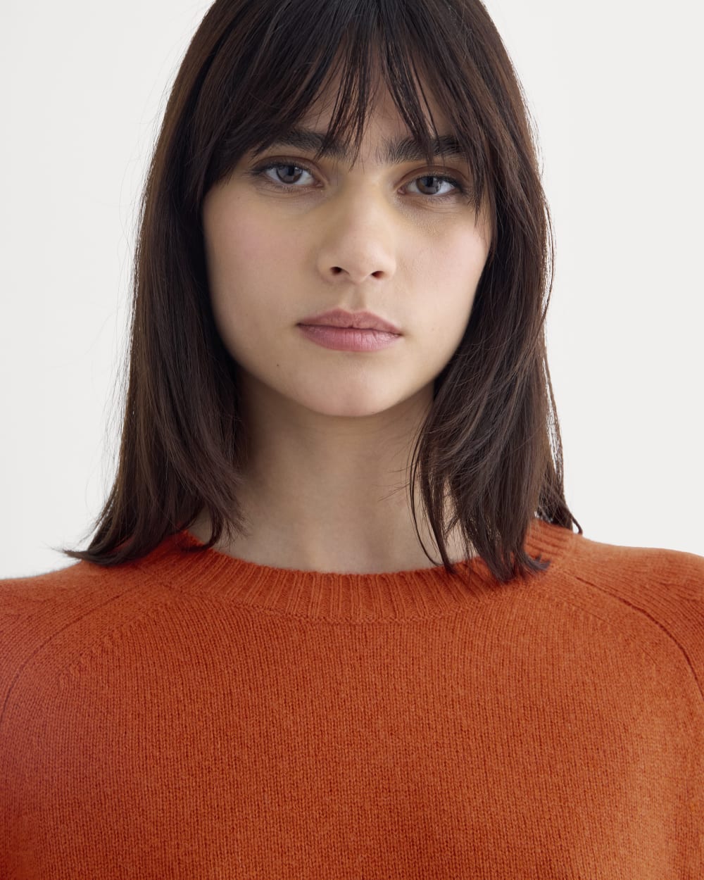 The Boxy Crew in Cashmere | Rust