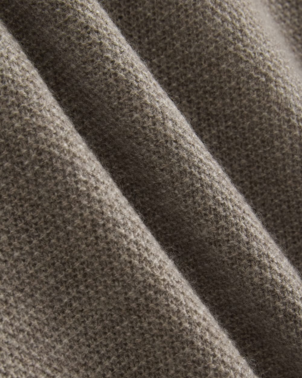 Henley in Wool Cashmere | Light Heathered Taupe