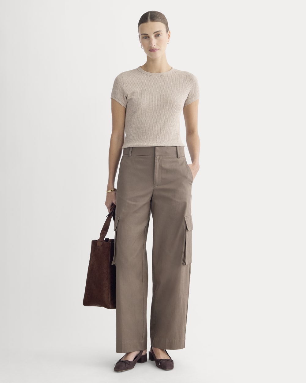 Shrunken Tee in Cozy Waffle | Heathered Oatmeal