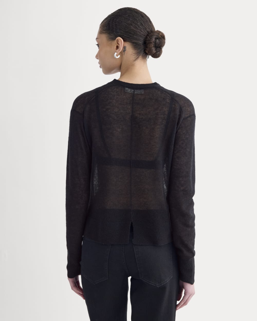 The Air Alpaca ™ High V Cardigan | Black