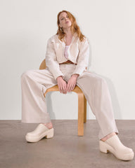 The Boxy Oxford | Whisper Pink