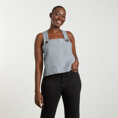 The Apron Linen Tank | Sky