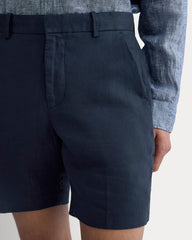 The 7 Linen Trouser Short | Navy