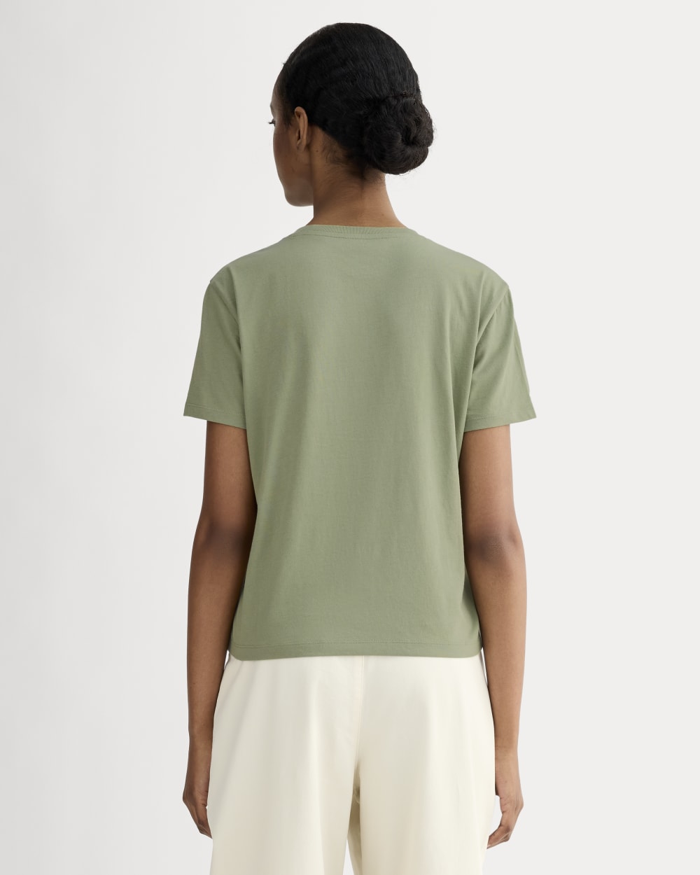 The Box-Cut Tee in Essential Cotton | Sagebrush | No Pocket