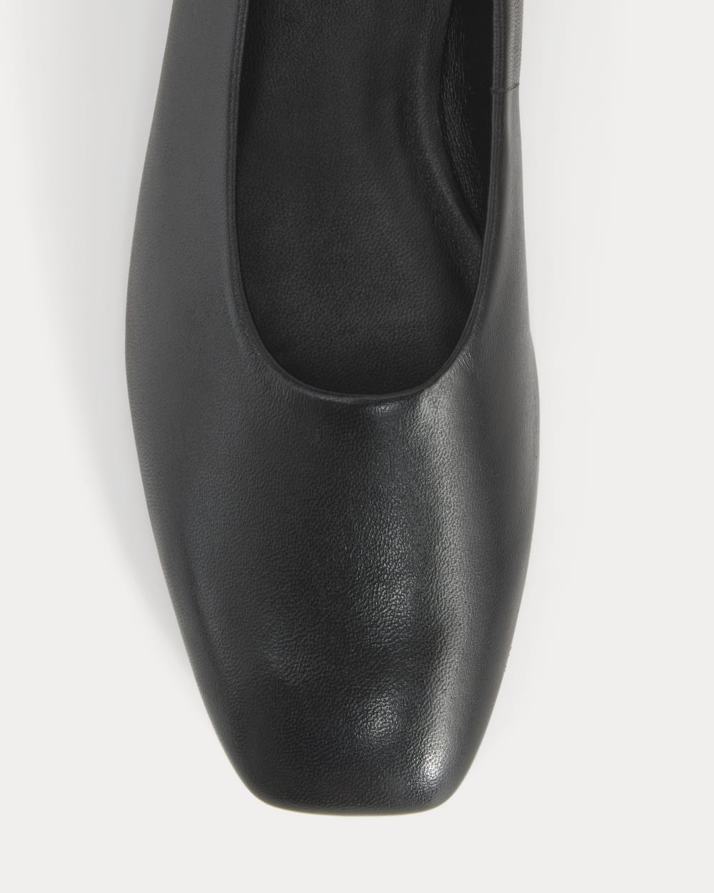 Gallery Square-Toe Flat | Black