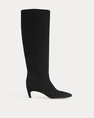 Studio Knee-High Boot | Black Suede