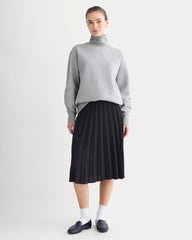 Luxe Fleece Turtleneck | Vintage Heather Grey