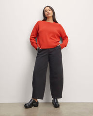 The Boxy Sweater in Everyday Cotton | Poppy Red