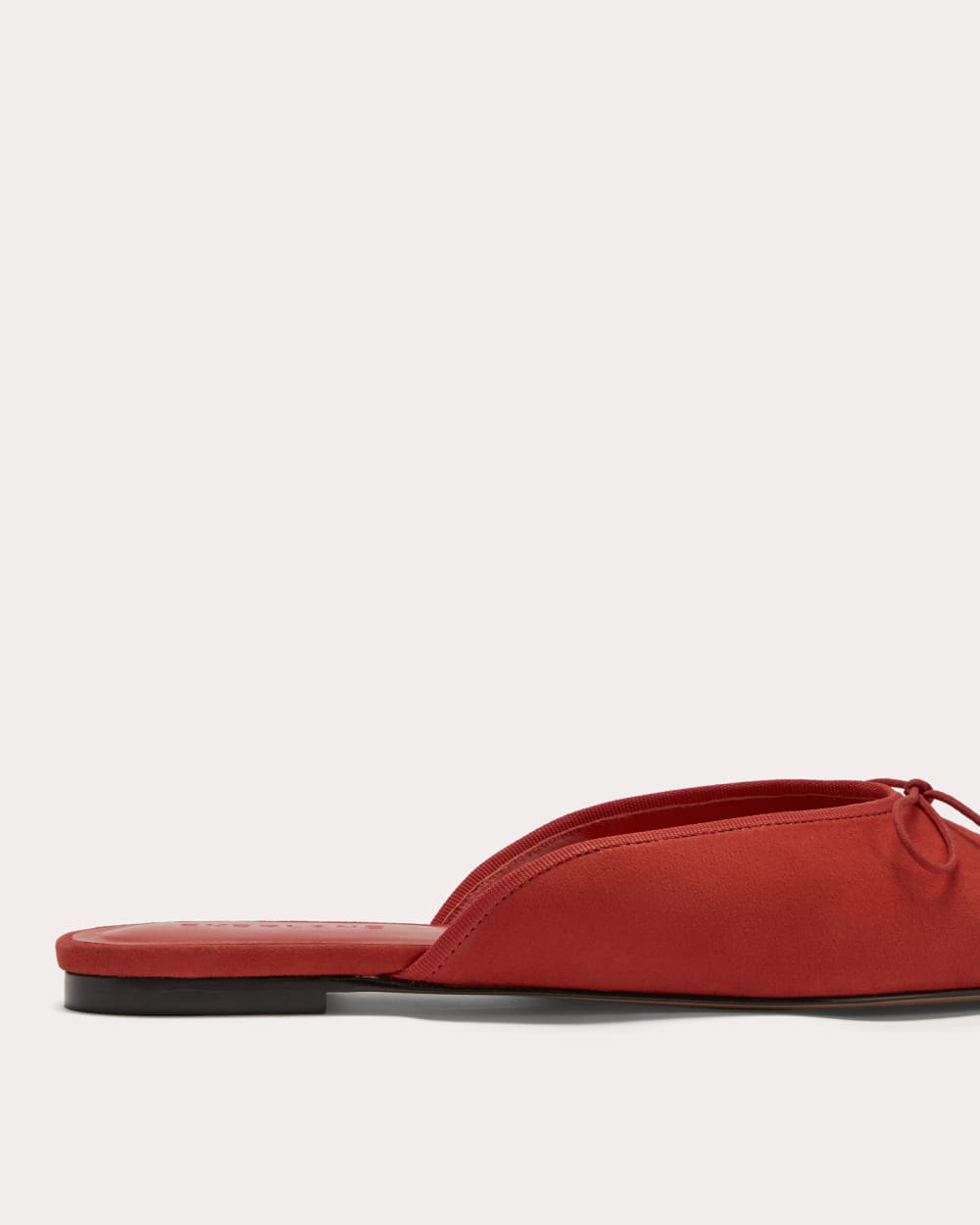 The Ballet Mule | Classic Red Suede