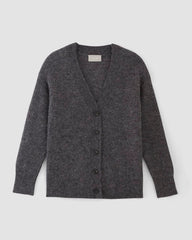 The Alpaca Oversized Cardigan | Dark Charcoal