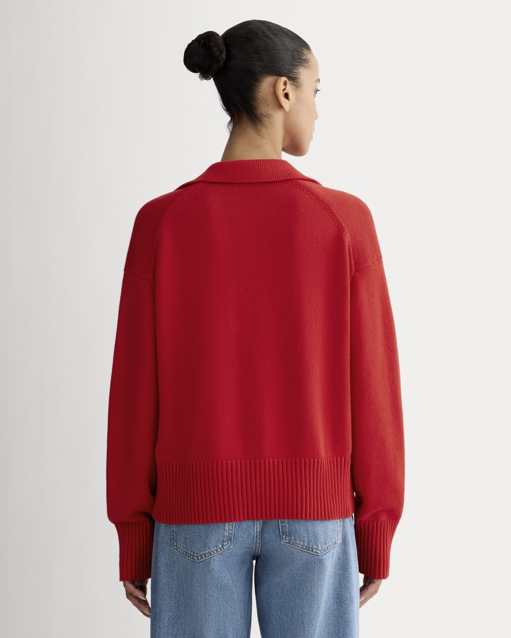 The Boxy Polo in Everyday Cotton | Classic Red