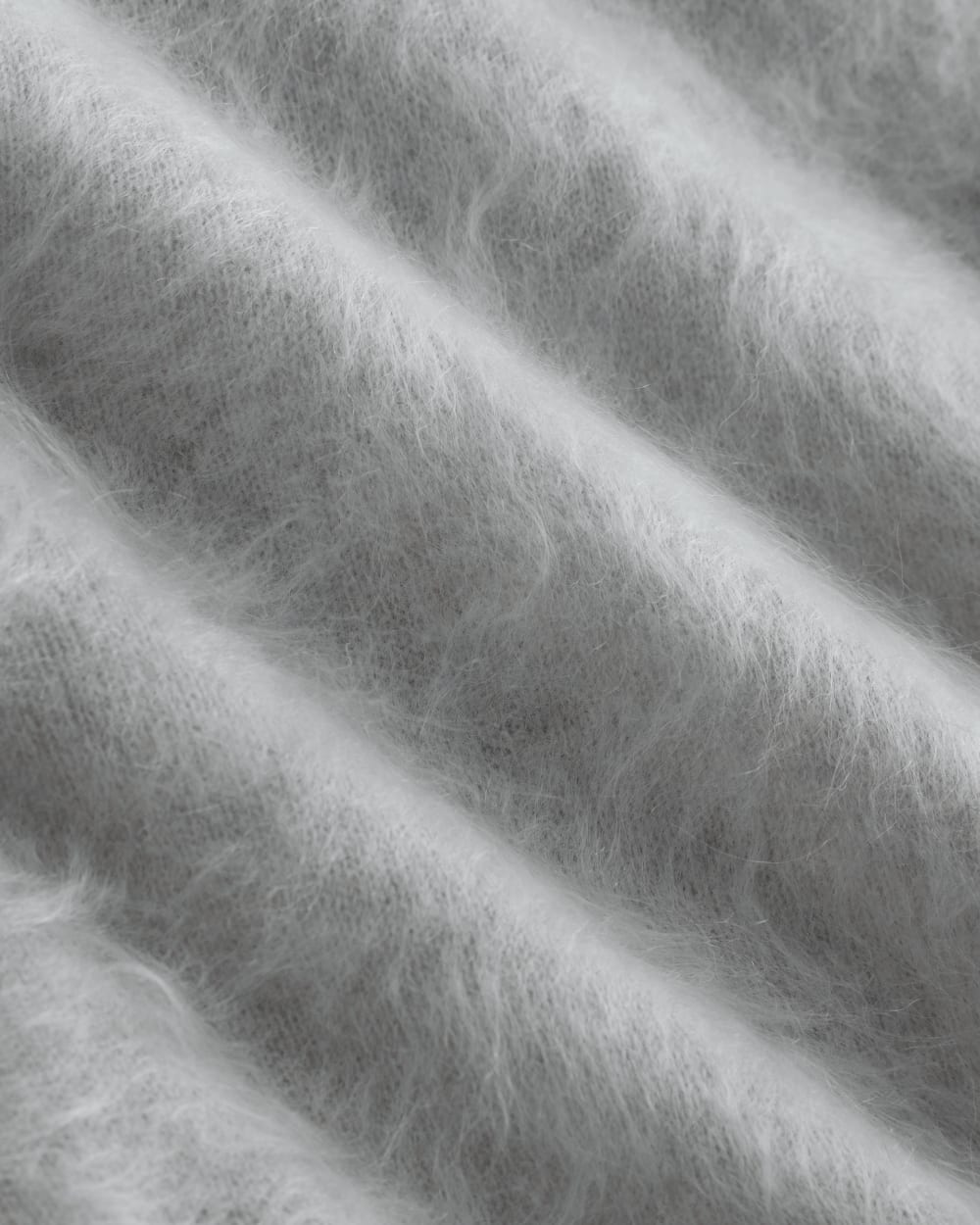 Lush Cashmere Cropped Polo Sweater | Sanderling Gray