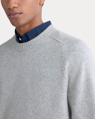 Midweight Cashmere Crew |  Heathered Grey