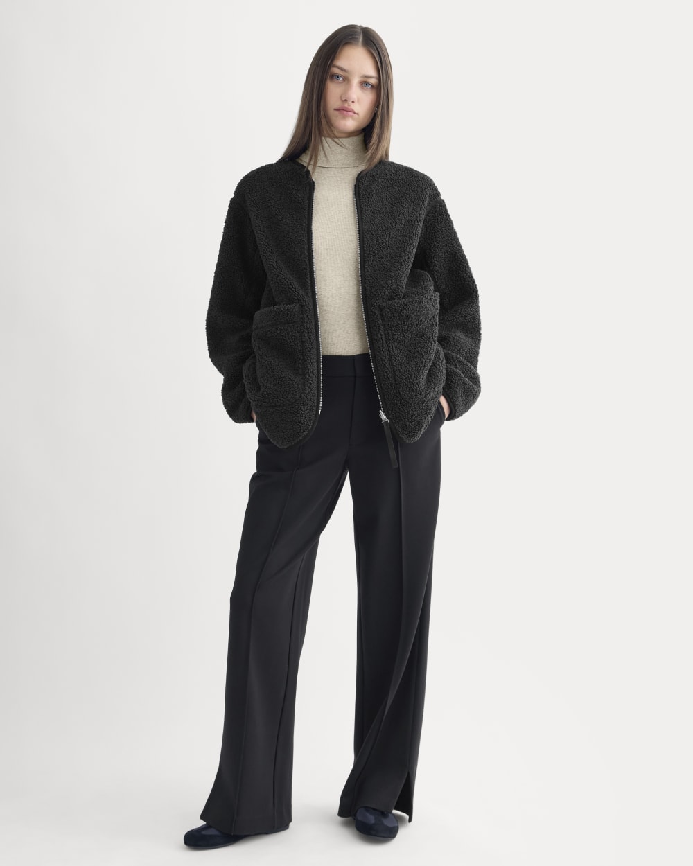 Reversible Teddy Jacket | Black