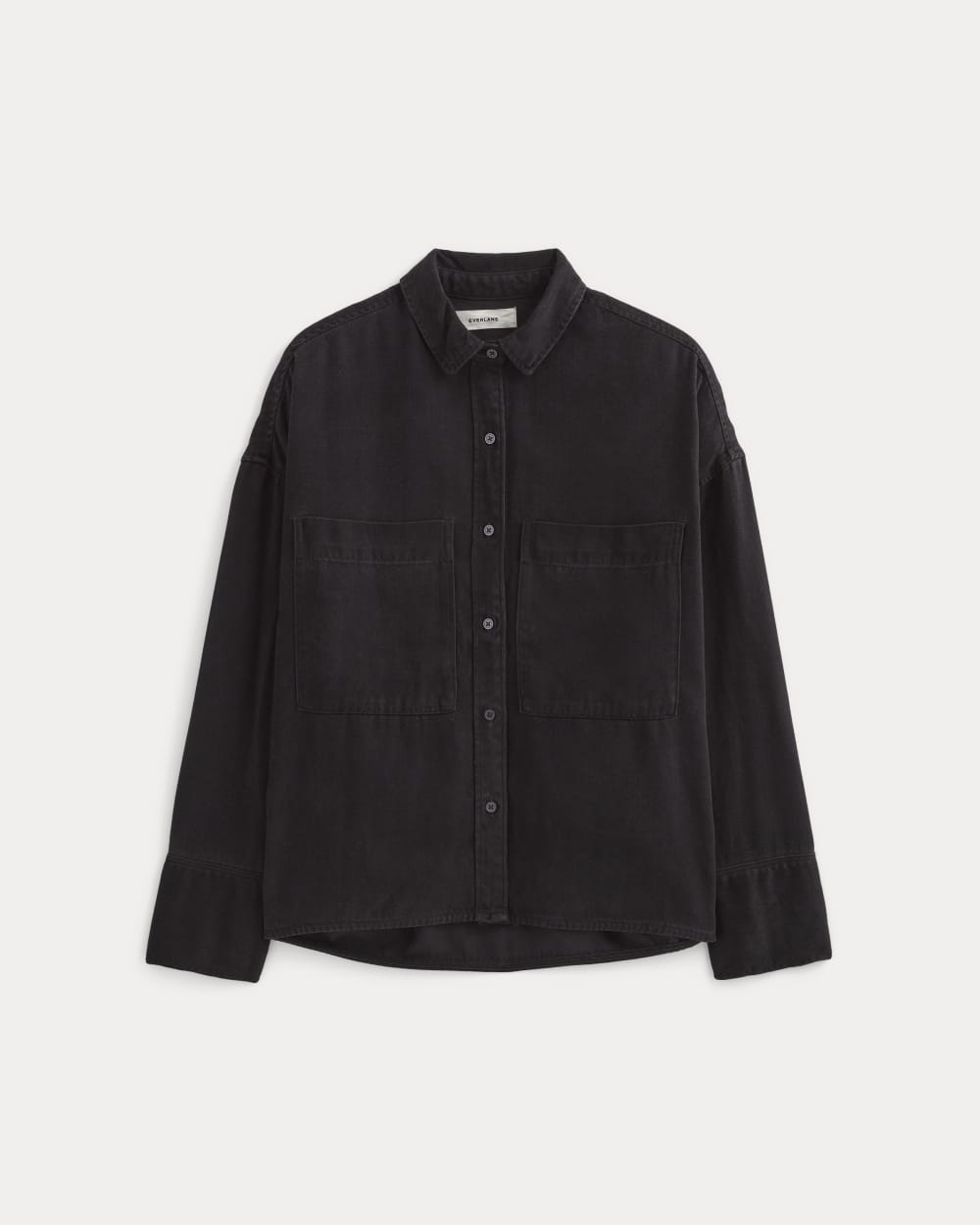 The Boxy Overshirt in Buttersoft | Black