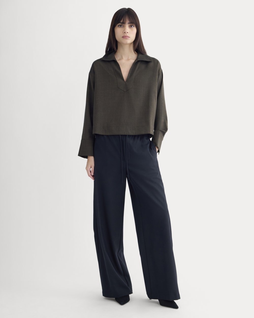 Overshirt in Tailor Twill | Heathered Fudge