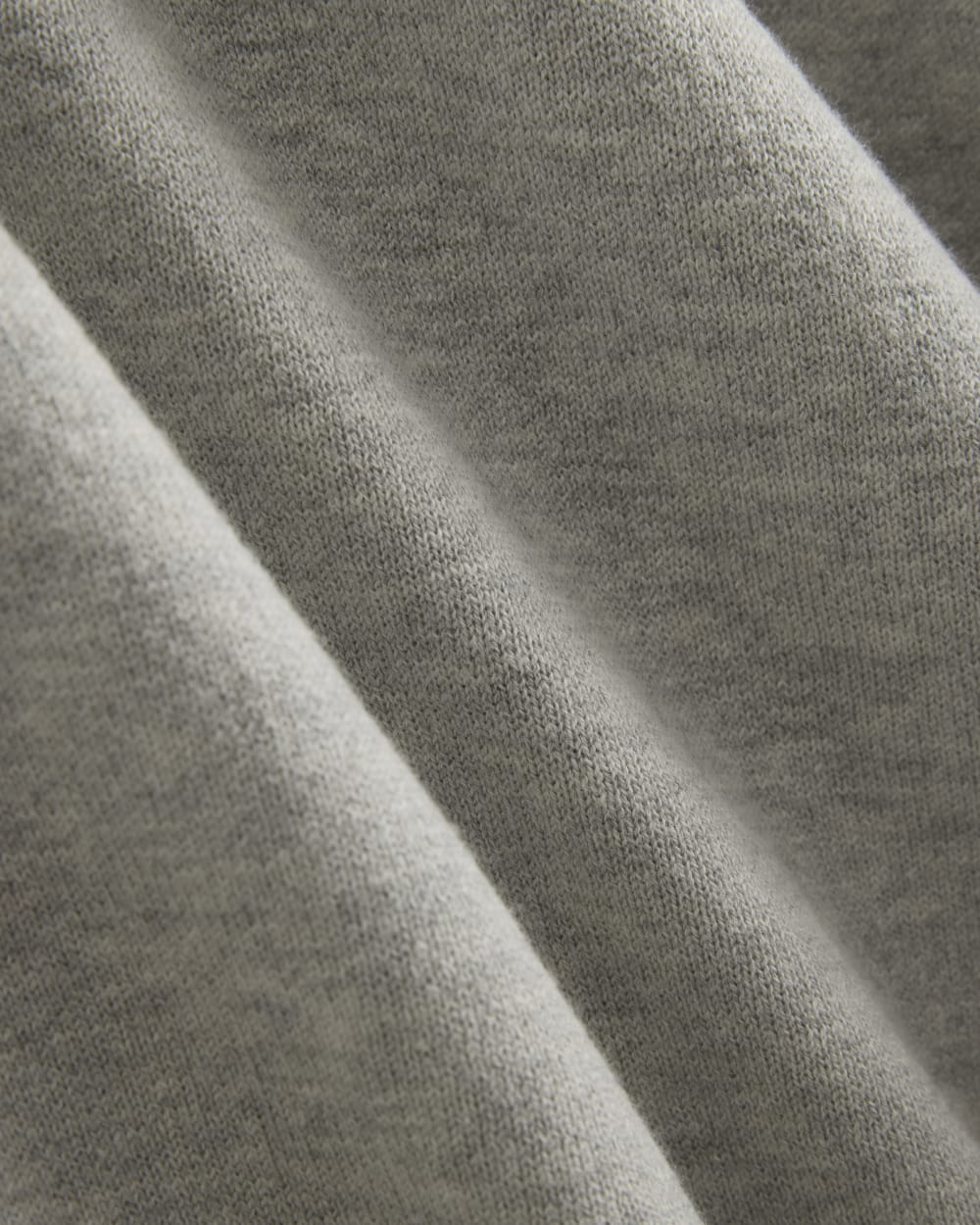 Luxe Merino Double-Knit Sweater |  Heathered Grey