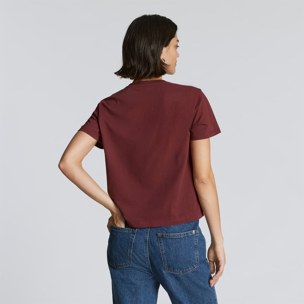 The Box-Cut Tee in Essential Cotton | Brandy | No Pocket