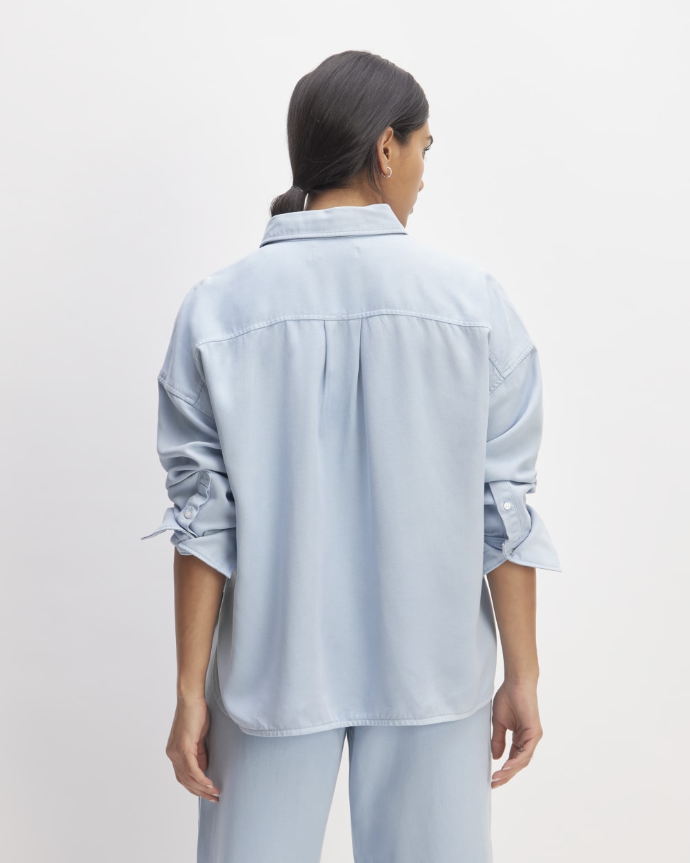 The Boxy Overshirt in Buttersoft | Chambray Blue