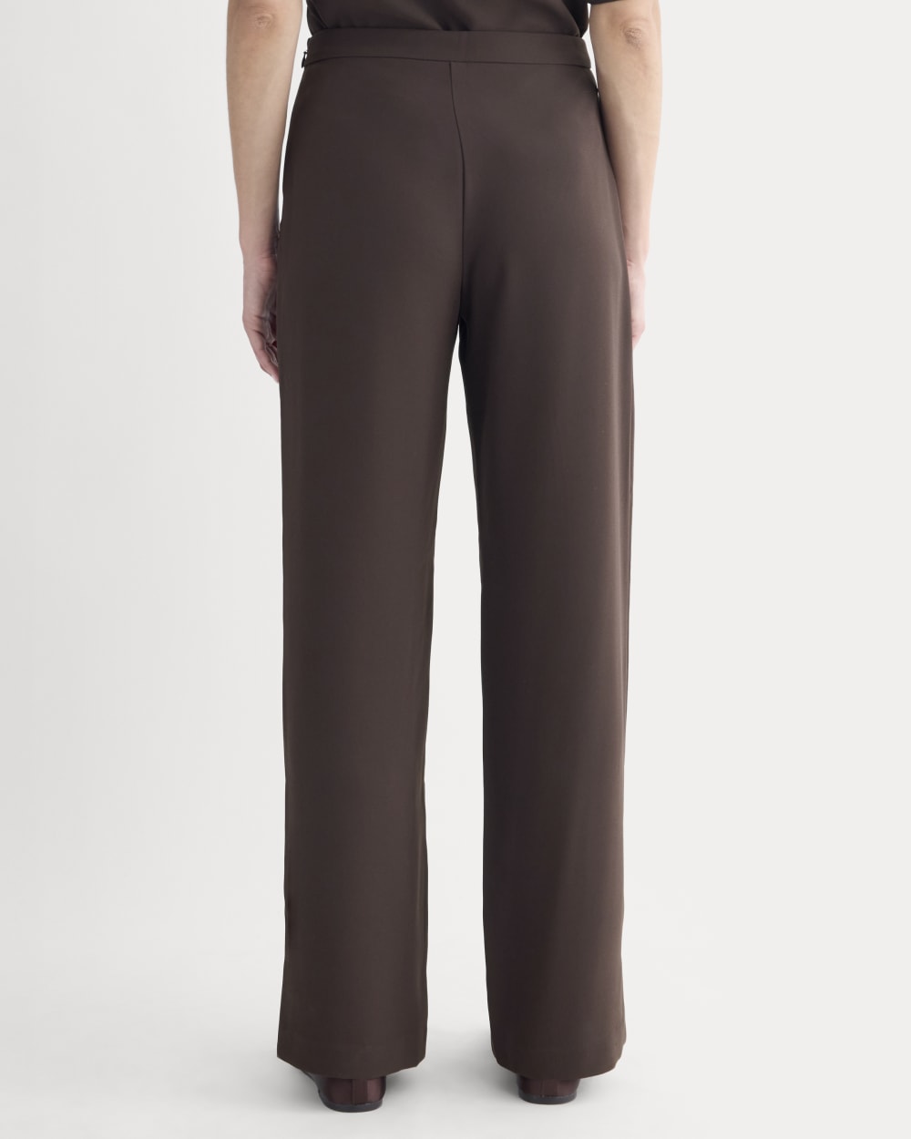Drapey Crepe Pant | Dark Chocolate