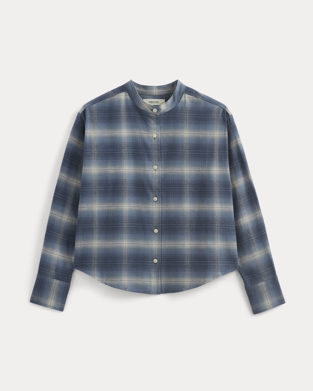 Flannel Shirt | Blue Ombre Plaid