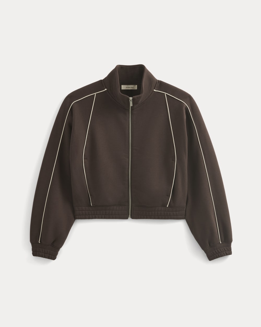 Luxe Fleece Track Jacket | Dark Chocolate
