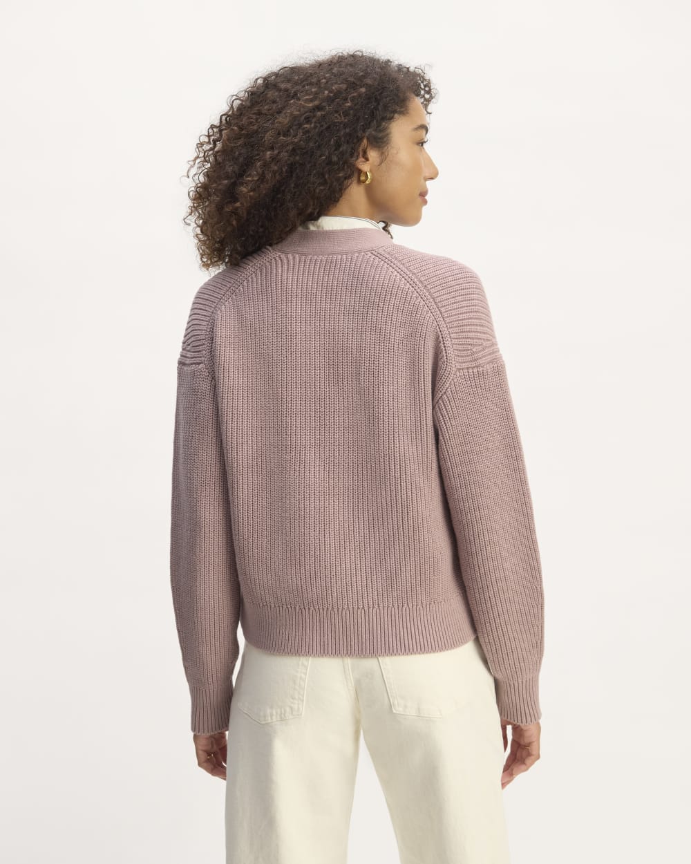 The Boxy Cardigan in Everyday Cotton | Dusty Rose