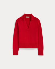 The Boxy Polo in Everyday Cotton | Classic Red