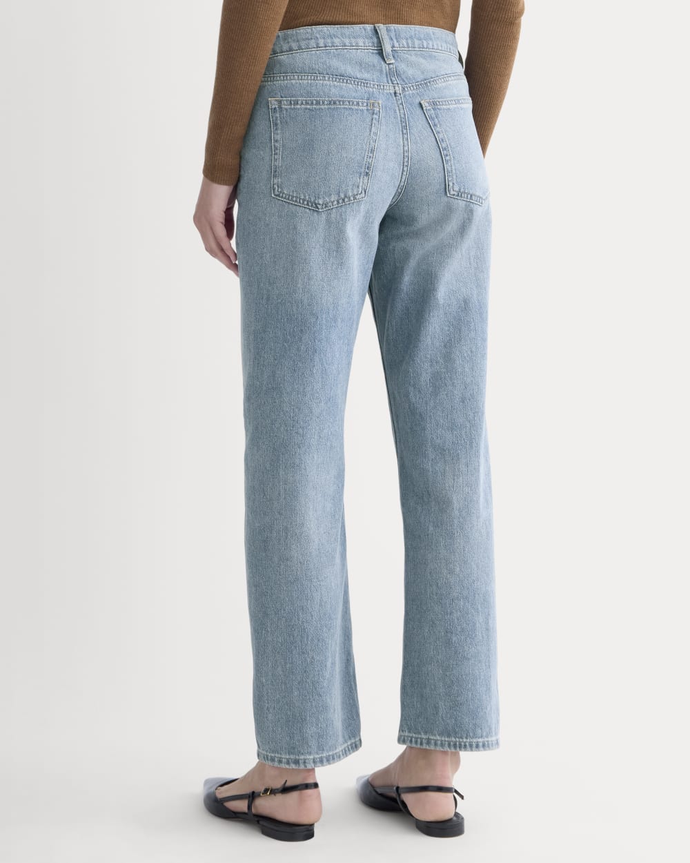 Low-Rise Straight Jean | Tungsten Scratch