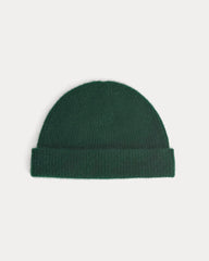 Cashmere Docker Beanie | Dark Green
