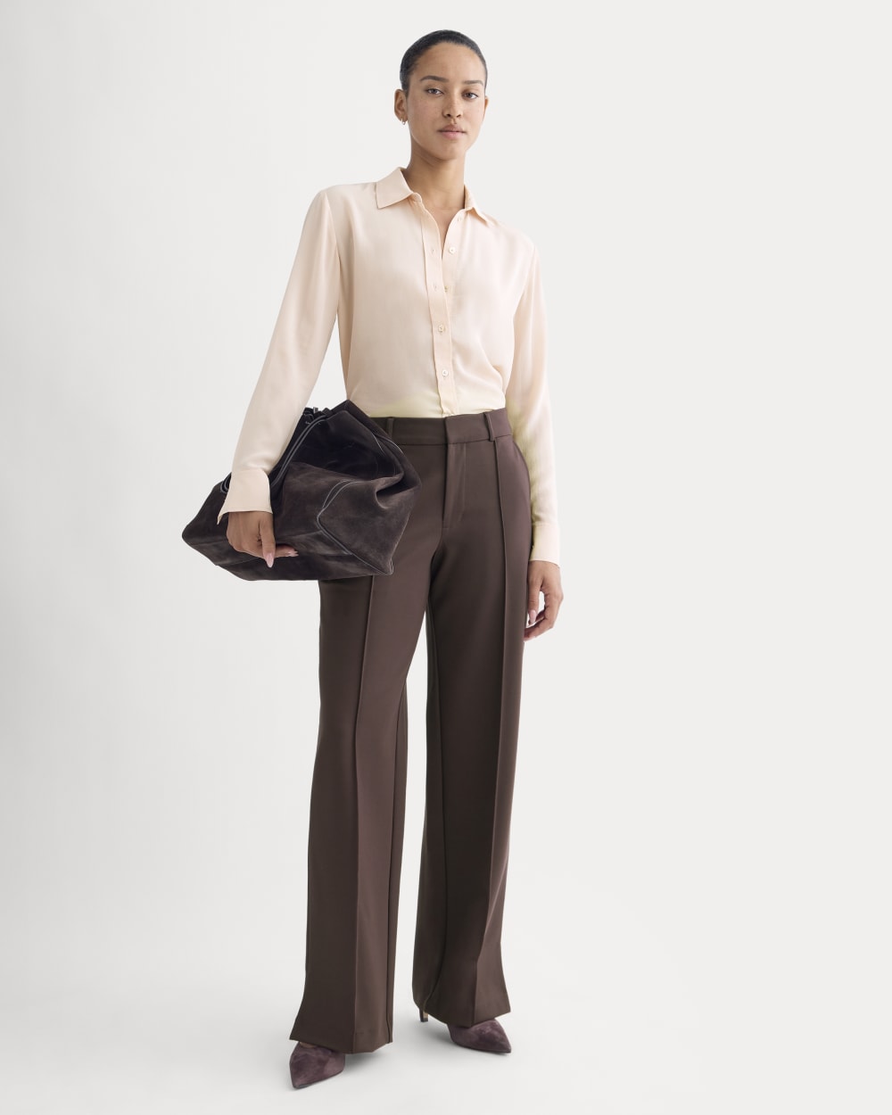 Dream Wide-Leg Trouser | Dark Chocolate
