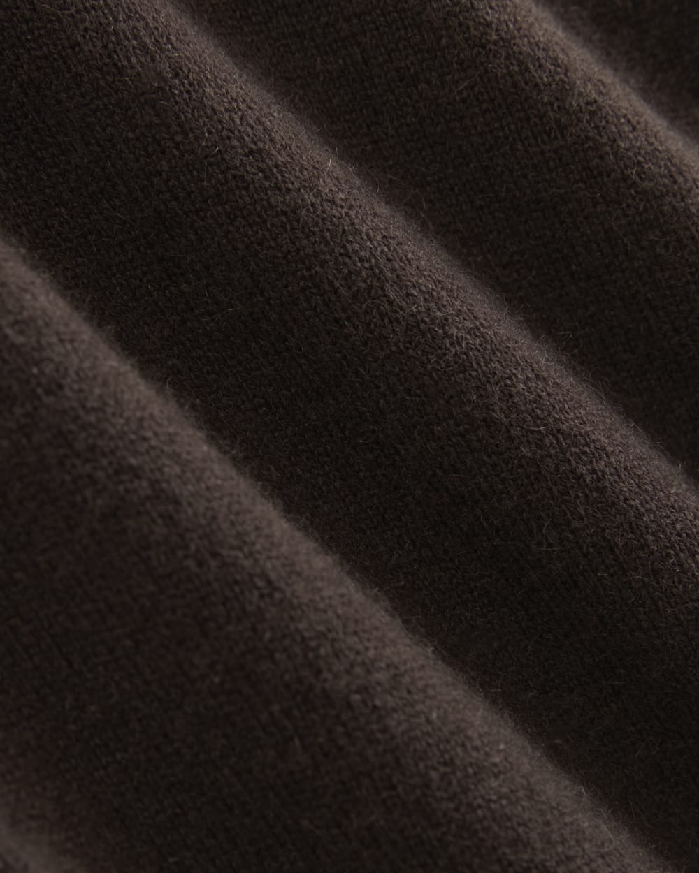 Cashmere Cropped High-V Sweater | Dark Chocolate